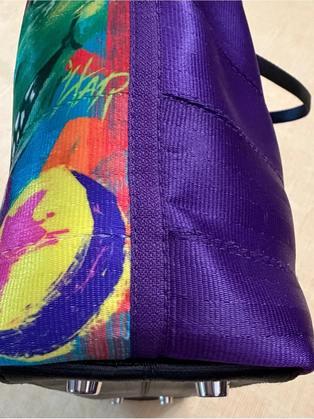 NWT Harveys Disney Parks Pixar Paint Convertible Tote Crossbody Seatbelt Bag Rar